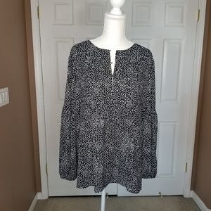 Cute black and white polka dot shirt